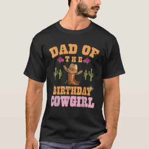 Mens Vater von The Birthday Cowgirl Western Themed T-Shirt
