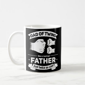Mens Vater von Twins 2022 Vater doppelt so cool Zw Kaffeetasse