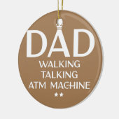 Mens Vater Wandern Talk Geldautomat Funny Keramik Ornament (Links)