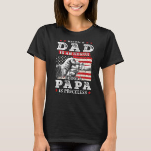 Mens Vater zu sein ist eine Ehre Papa zu sein ist T-Shirt