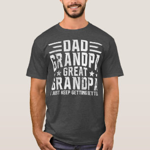 Mens Vaters Day vom Großkinder Vater Opa Große T-Shirt