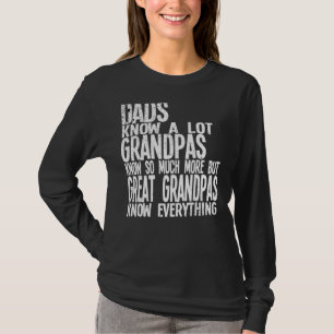 Mens Vaters Know A Lot Grandpas Know Großvater T-Shirt
