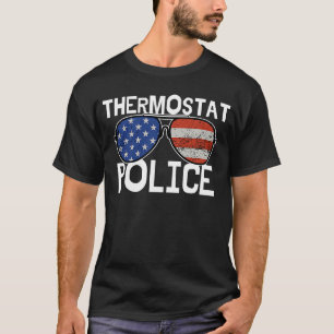 Mens Vatertag Amerikanischer Vater Thermostat Poli T-Shirt