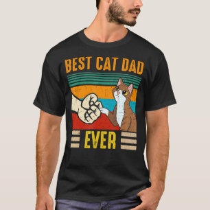 Mens Vatertag Beste Katze Vater je Kitten Haustier T-Shirt