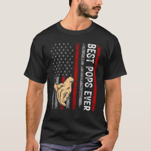 Mens Vatertag Beste Poppa je mit US-Amerikaner T-Shirt