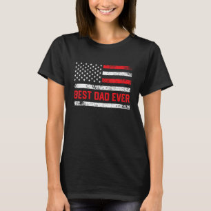 Mens Vatertag Bester Vater je mit US-Amerikaner F T-Shirt