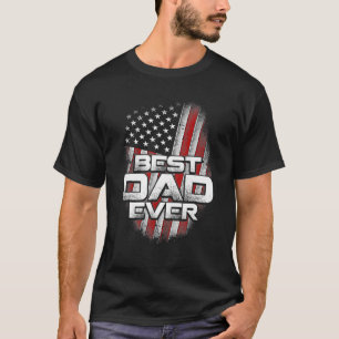 Mens Vatertag Bester Vater je mit US-Amerikaner F T-Shirt