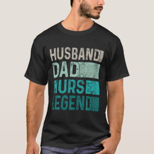 Mens Vatertag Ehemann Vater Nurse Legend Funny V T-Shirt