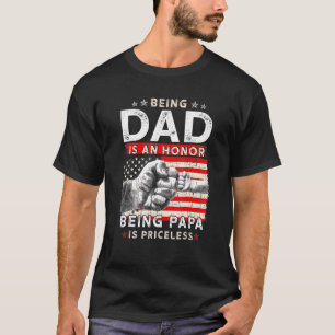 Mens Vatertag für Vater Die Ehre Papa zu sein ist T-Shirt