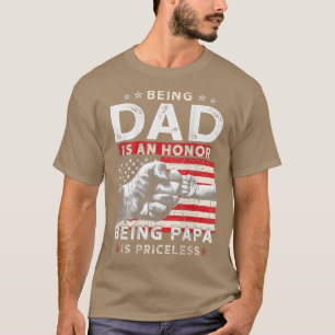 Mens Vatertag für Vater Die Ehre Papa zu sein ist  T-Shirt