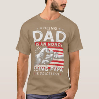 Mens Vatertag für Vater Die Ehre Papa zu sein ist  T-Shirt
