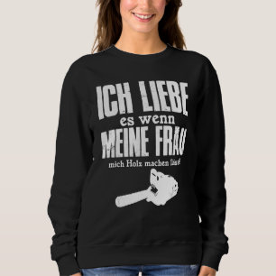 Mens Vatertag ich Liebe es, wenn meine Ehefrau Mic Sweatshirt