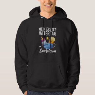 Mens Vatertag mein erster Vatertag in Lockdow Hoodie