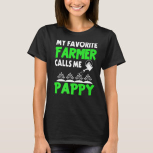 Mens Vatertag Mein Lieblings-Bauer nennt mich Papp T-Shirt