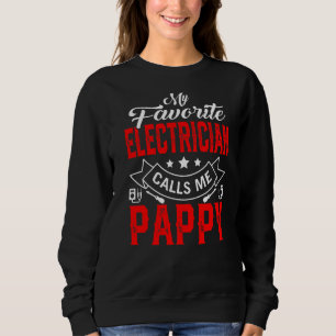 Mens Vatertag Mein Lieblingselektrischer ruft mich Sweatshirt