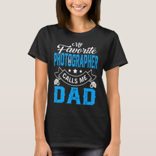 Mens Vatertag Mein Lieblingsfotograf ruft M an T-Shirt