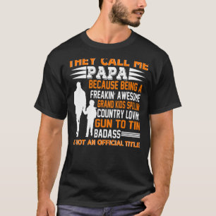 Mens Vatertag nennen sie mich Papa Große Opa T-Shirt
