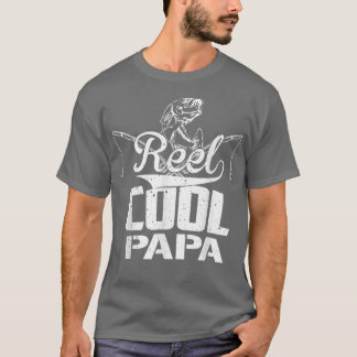 Mens Vatertag Rollen Cool Papa Angeln Vater Gesche T-Shirt