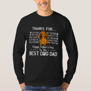 Mens Vatertag Vater Männer Cocker Spaniel Vater Hu T-Shirt