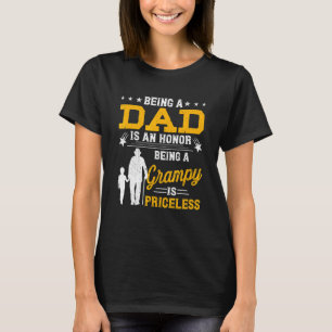 Mens Vatertag Vater zu sein ist ein Ehrengrampie b T-Shirt