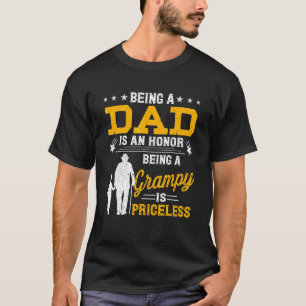 Mens Vatertag Vater zu sein ist ein Ehrengrampie b T-Shirt