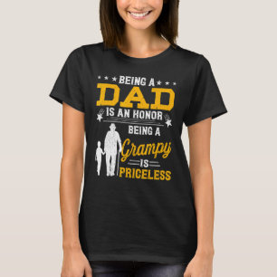 Mens Vatertag Vater zu sein ist ein Ehrengrampie b T-Shirt