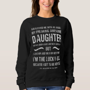 Mens Vatertag von Tochter gesegnete glückliche Vat Sweatshirt