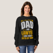 Mens Vathers Day Beste Papa je bin ich ein Vater u Sweatshirt (Vorne ganz)