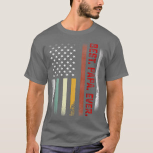 Mens Vathers Day Gift Papa Best Papa jemals USA T-Shirt