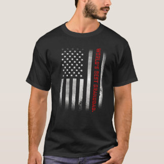 Mens Vathers Day World's Best Granddad jemals F T-Shirt