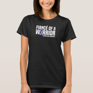 Mens Verlobte eines Krieger-Fibromyalgie-Bewusstse T-Shirt