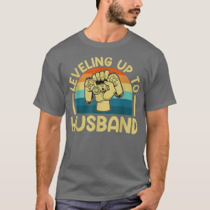 Mens Verlobung Bräutigam Videospiel Liebhaber T-Shirt