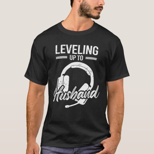 Mens Verlobung Groom Video Game Liebhaber T-Shirt (Vorderseite)