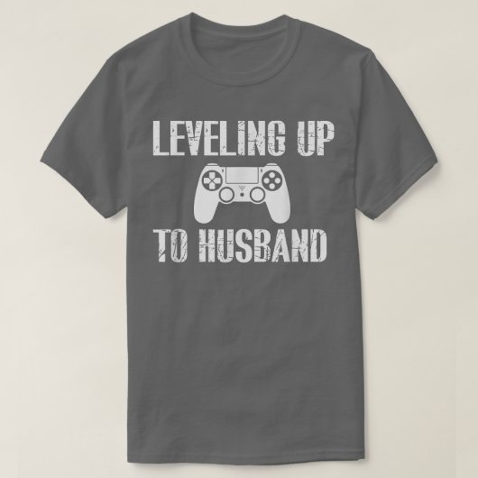 Mens Verlobung T-Shirt für Groom Video Game Lover (Design vorne)