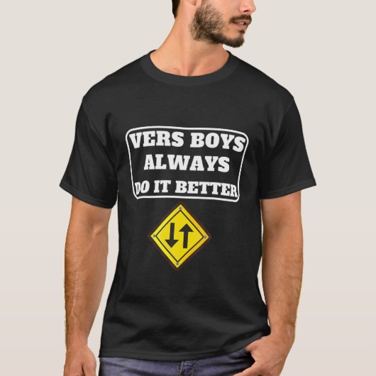 Mens Versatile Vers Gay Pride Funny T Shirt (Vorderseite)
