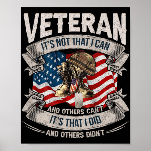 Mens Veteran Es ist nicht, dass ich und andere nic Poster