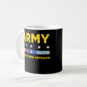 Mens Veteran-Shirt-Armee im Koreakrieg Kaffeetasse (Vorderseite Links)