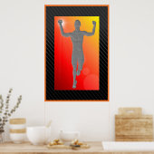 Mens Victory Runner Poster 24"x36" (Küche)