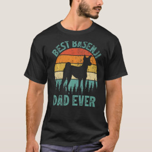 Mens Vintag Best Basenji Vater je Vatertag T-Shirt