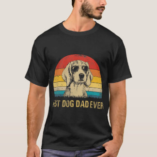 Mens Vintag Best Beagle Vater je Vatertag Pupp T-Shirt