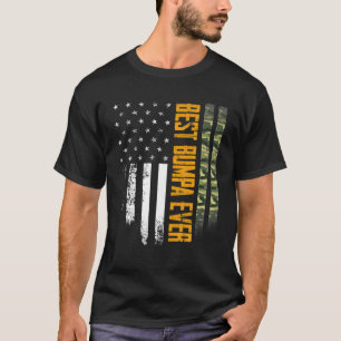 Mens Vintag Best Bumpa jemals Camouflage American  T-Shirt