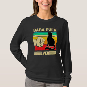 Mens Vintag Best Cat Baba je Bump Fit Cat Vater T-Shirt