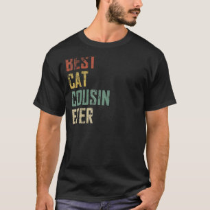 Mens Vintag Best Cat Cousin je Vatertag T-Shirt