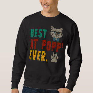 Mens Vintag Best Cat Poppy Ever Bump Fi Fathers D Sweatshirt