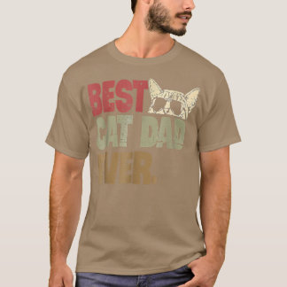 Mens Vintag Best Cat Vater je Cat Daddy Geschenk 2 T-Shirt