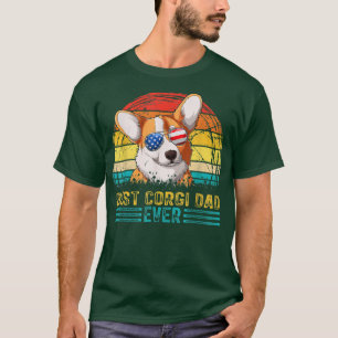 Mens Vintag Best Corgi Vater je Men Fathday T-Shirt