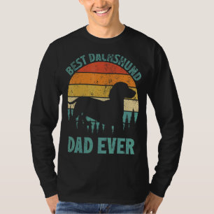 Mens Vintag Best Dackel Vater je Vatertag T-Shirt