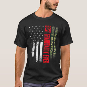 Mens Vintag Best Granddaddy je Camouflage American T-Shirt