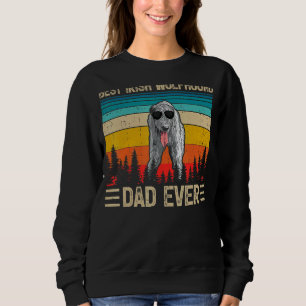 Mens Vintag Best Irish Wolfhound Vater je Vater Sweatshirt
