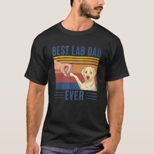 Mens Vintag Best Labrador Vater je Retro Labrador T-Shirt